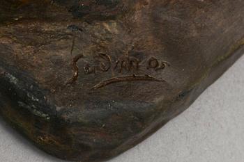 GUDMAR OLOVSON, gips, sign.