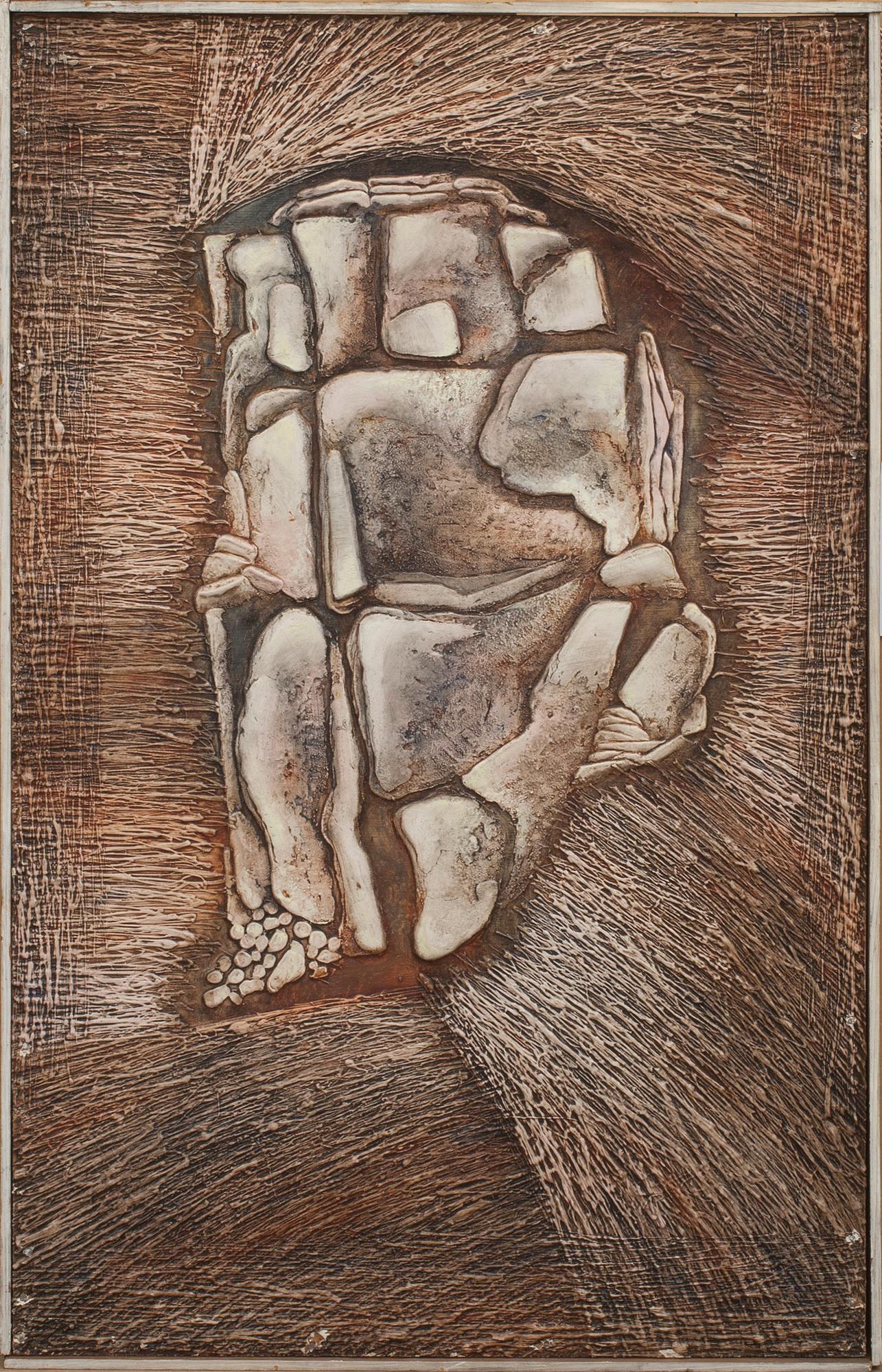 ZDISLAW STANEK, blandteknik på pannå.  Signerad a tergo.