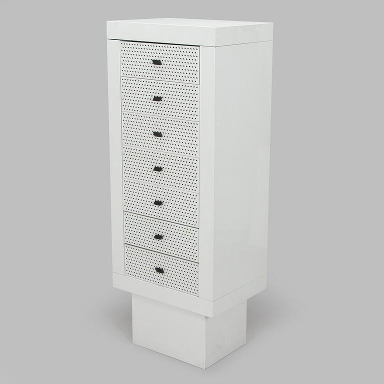 Matteo Thun, byrå, "Settimanale", Bieffeplast, Italien 1985.