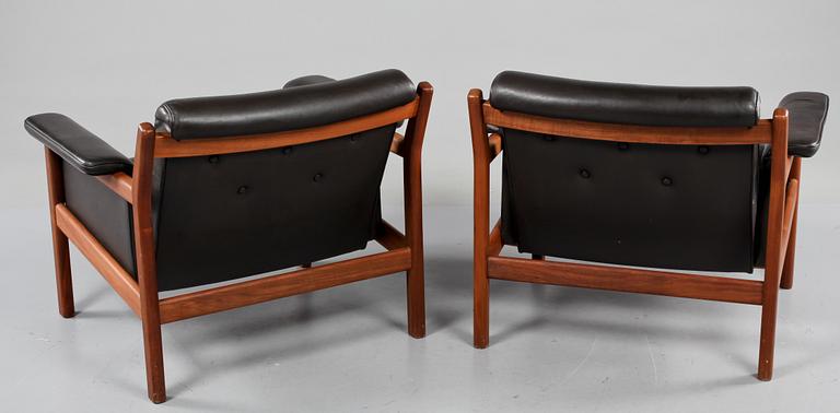 FÅTÖLJER, ett par, Karl-Erik Ekselius, JOC möbler, 1960/70-tal.