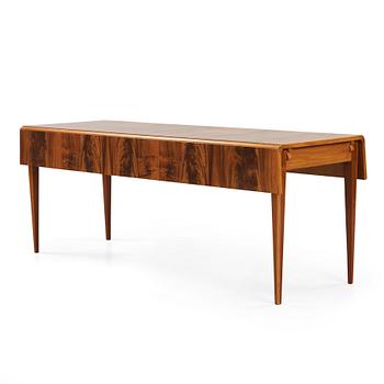 A Josef Frank mahogany library table, Svenskt Tenn, model 640, Sweden 1930's.