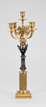 KANDELABRER, empirestil, Frankrike, 1800-talets andra hälft.