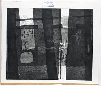 PG Thelander · PG THELANDER, etsning och akvatint, sign, PT, 1961.