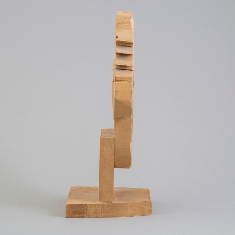 KARL GÖTE (K G) BEJEMARK, sculpture study, mixed media on wood, signed.
