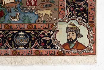 A Tabriz carpet, c. 199 x 151 cm.