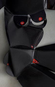 TIMO SOLIN, monumental väggskulptur, plåt, 14 delar, 1994.