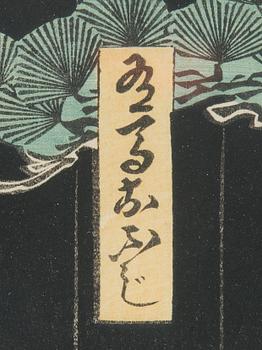 Utagawa Kunisada (Toyokuni III), Japanilaiset puupiirrokset, 3 kpl.