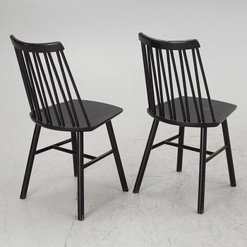 Hans K. dining table and two chairs "Zig-zag, contemporary.