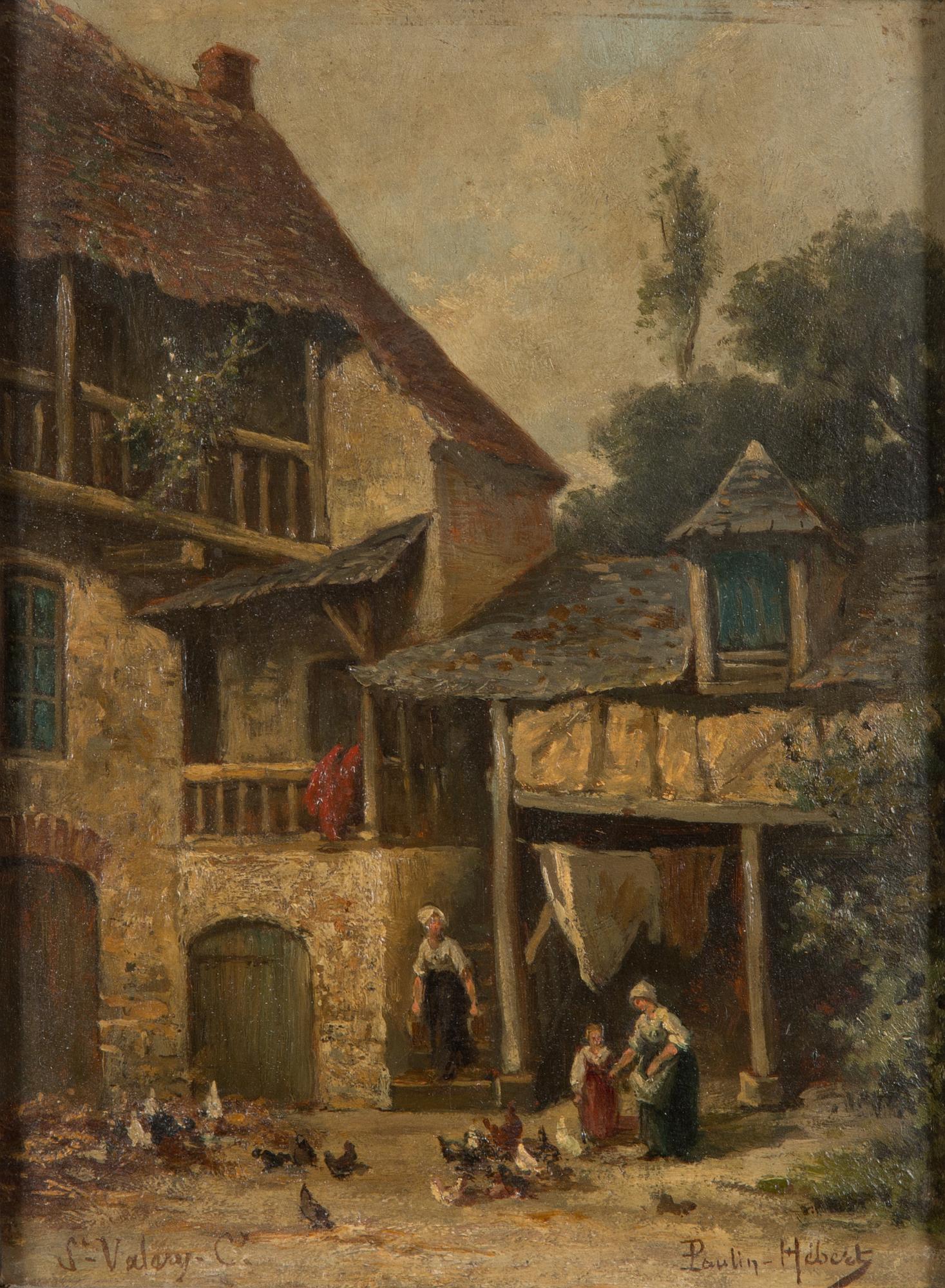 Edmond Ernest Paulin Hébert, öljy levylle, signeerattu.