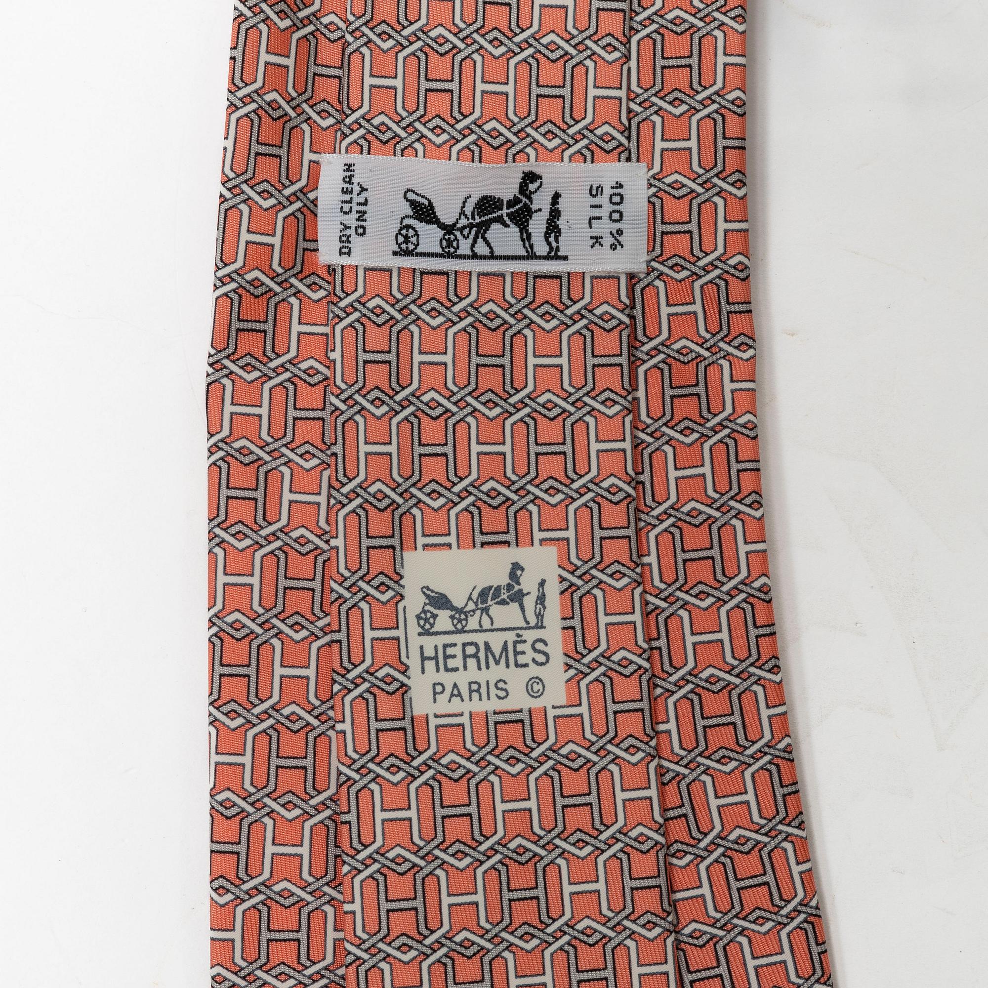 Hermès, slipsar, 3 st.