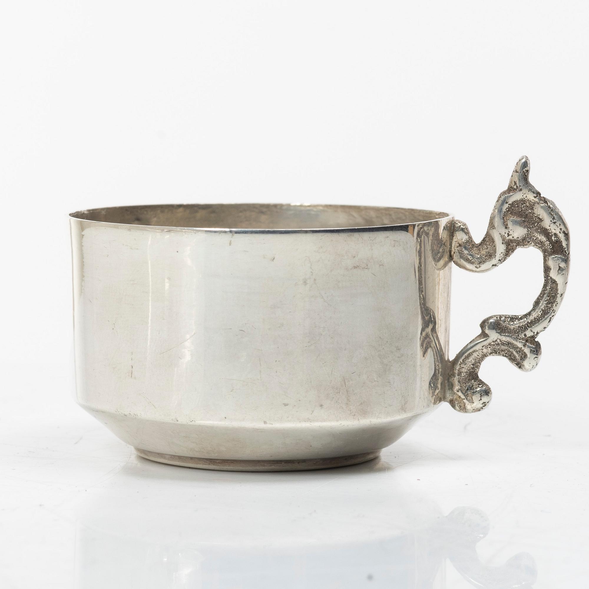 Twelve silver cups, Egypt, second half of the 20th century.