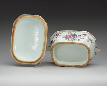 TERRIN med LOCK, porslin. Qing dynastin, Qianlong (1736-95).