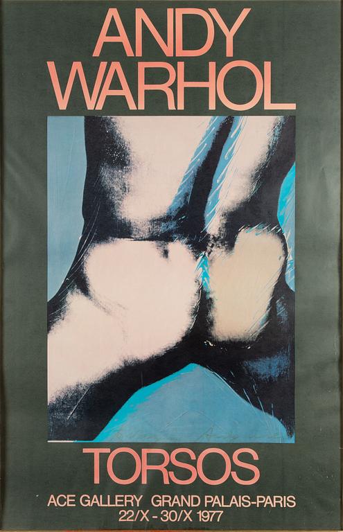 Utställningsaffisch/offset, Andy Warhol, "Torsos".