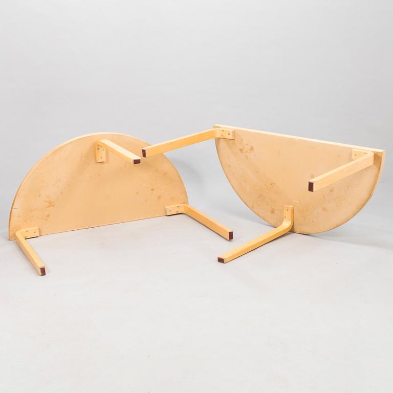 ALVAR AALTO, Two 1980's '95' tables for Artek.