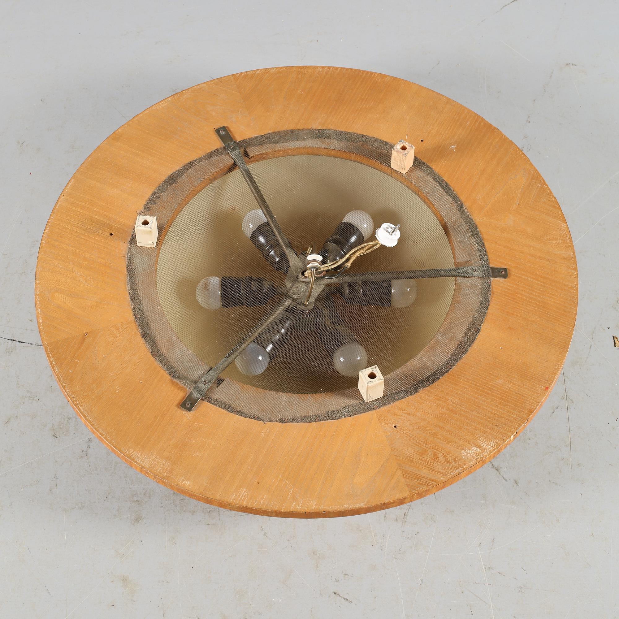 TAKPLAFOND, Mjölby Intarsia, 1930-40-tal, höjd ca 20 cm.
