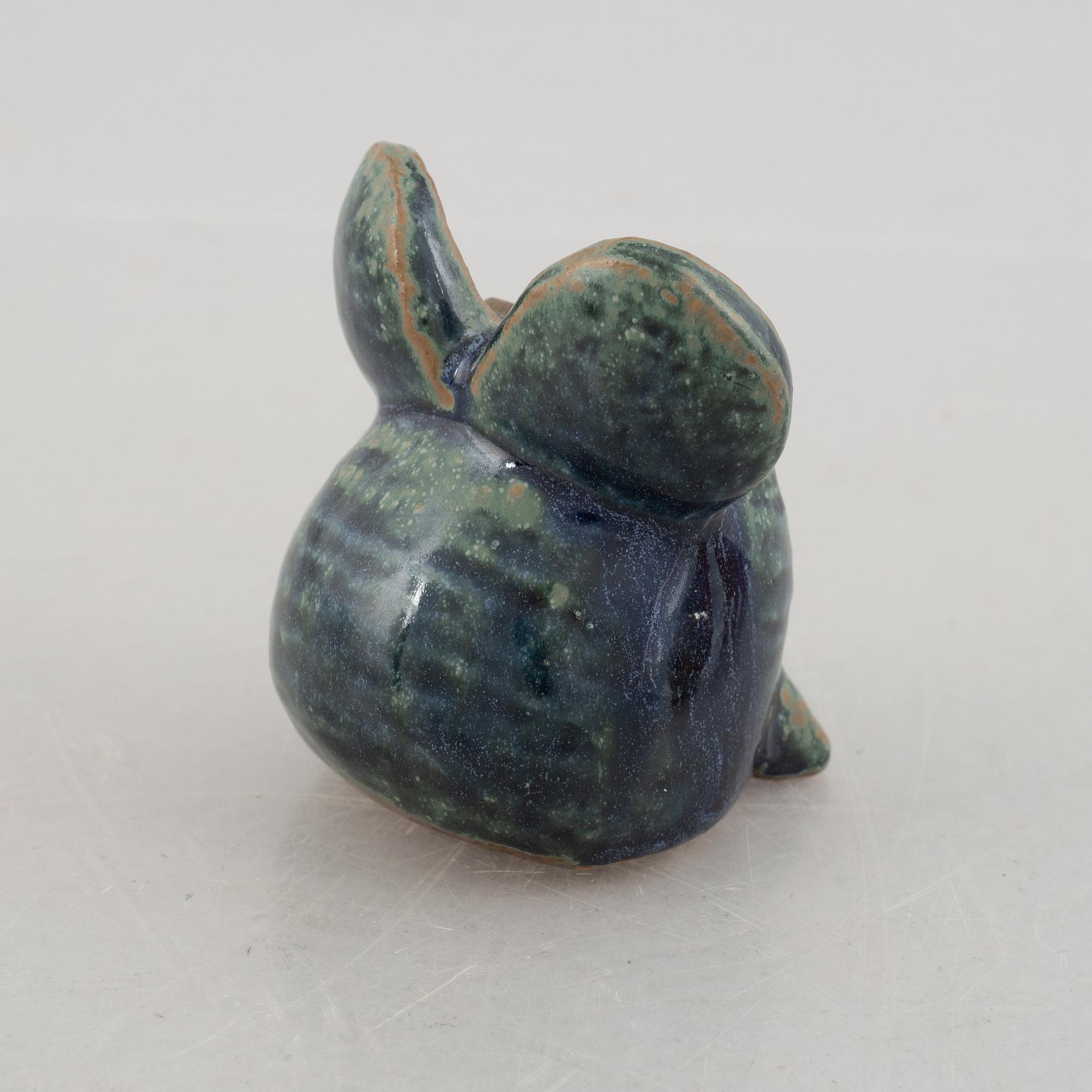 Lisa Larson, a set of three stoneware figurines, K-Studion and Gustavsberg.