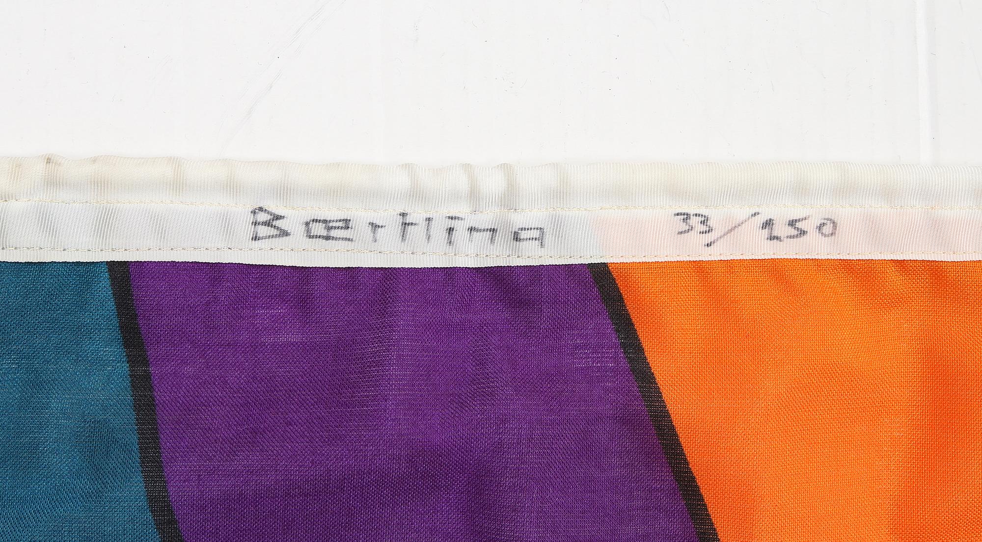 OLLE BAERTLING, Färgserigrafi på tyg (flagga), signerad Baertling och numrerad 33/250.