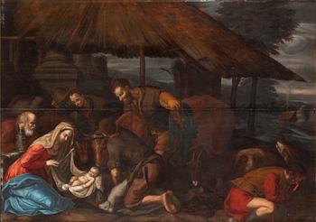 265. Leandro Bassano Follower of, The adoration of the shepards.