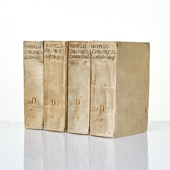 Rare periodical, with numerous engraved plates, 1690.