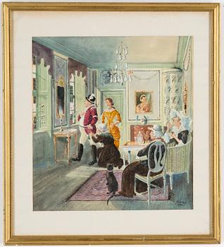 RUDOLF CARLBORG, Watercolour, signed R. Carlborg and dated 1950.