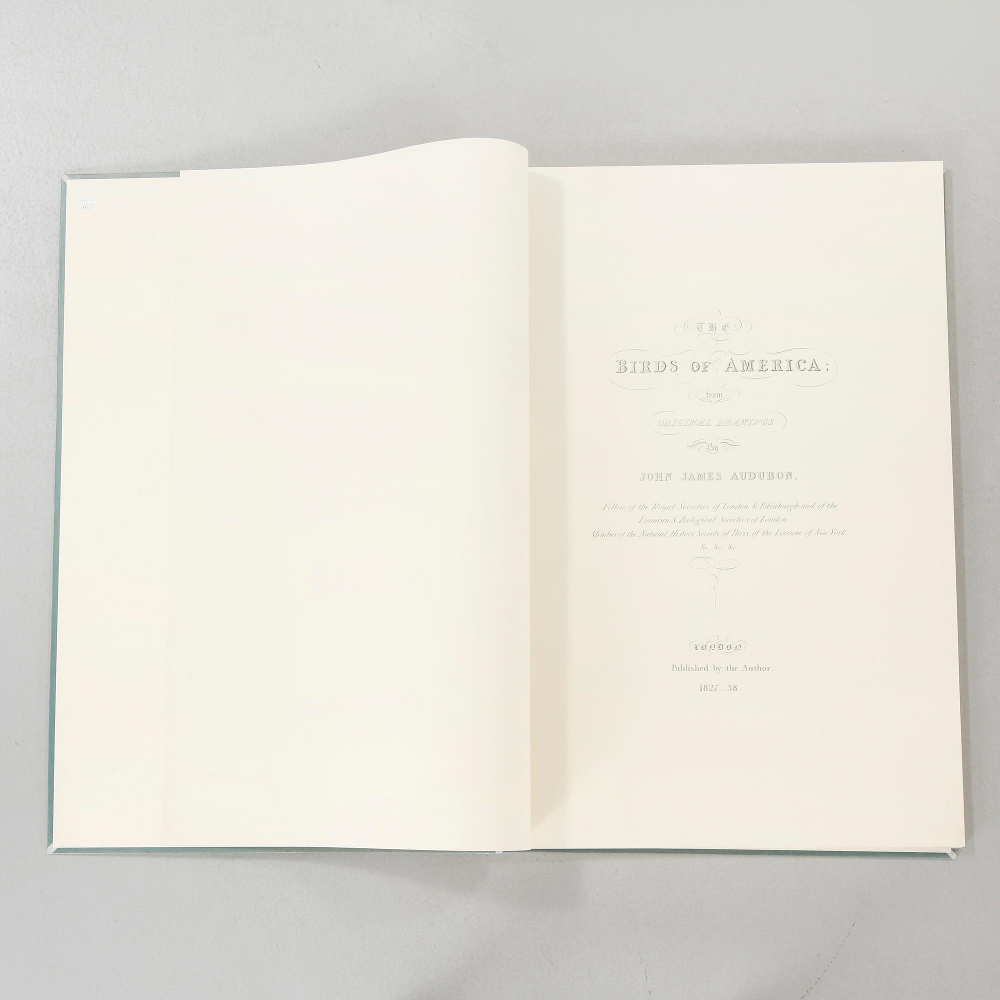 BOK, "The Birds of America", volym I, John James Audubon, numrerad 456/500, 1973.