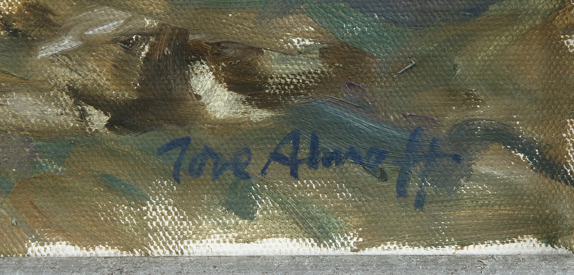 TORE AHNOFF, olja på duk, sign. Dat -77 à tergo.