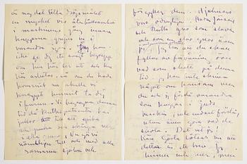 LETTER from Carl Kylberg in Stockholm to GAN (Gösta Adrian-Nilsson) in Lund. Dated 1931.