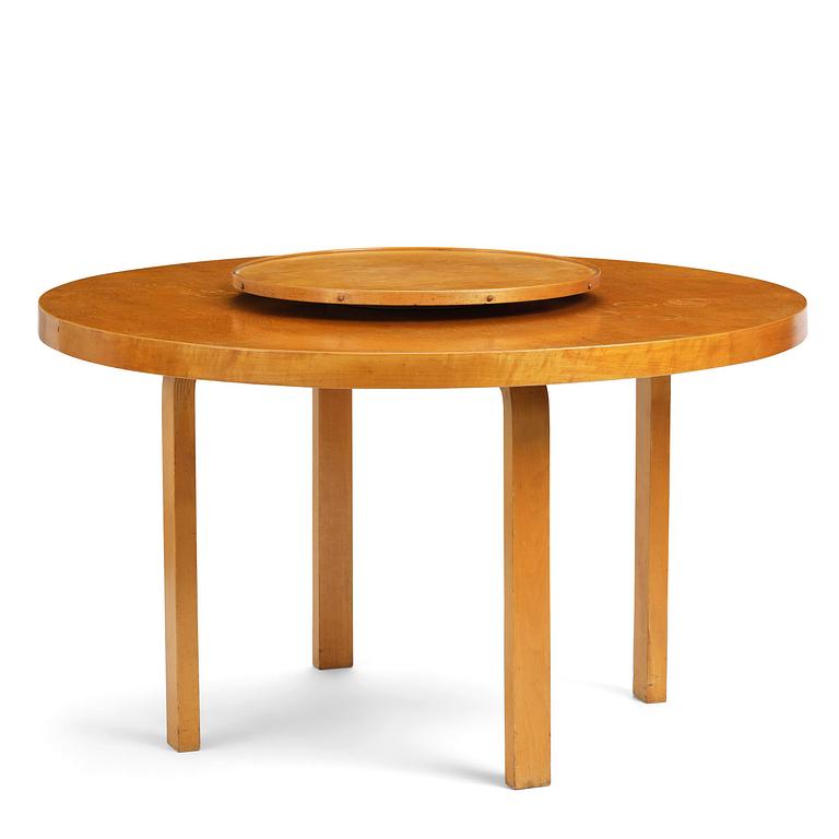 Alvar Aalto, matbord, modell "91", med karusellbricka, O.Y. Huonekalu-ja Rakennustyötehdas A.B, för Finmar Ltd, Finland, 1934-39.