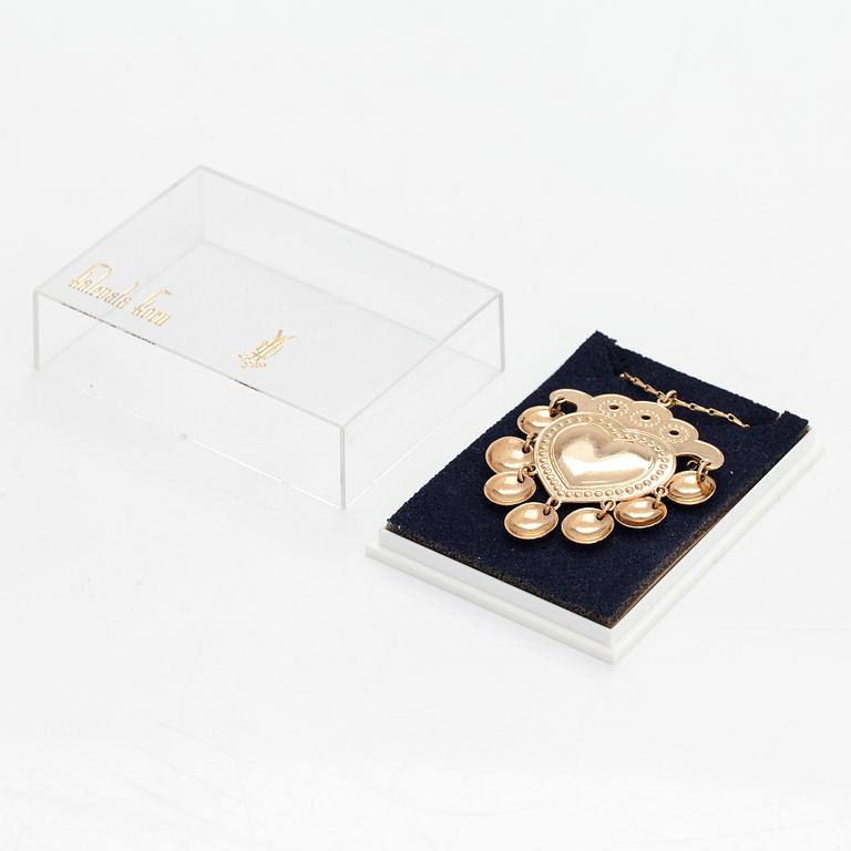Halsband "Salt", 14K guld. Kalevala Koru, Helsingfors 1974.