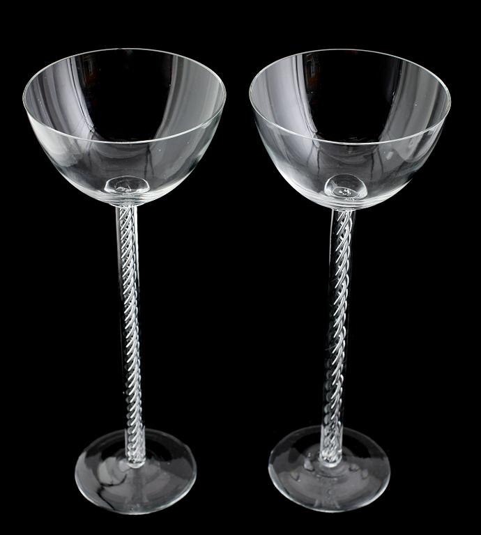 POKALER, 1 par, glas, 1900-talets mitt.