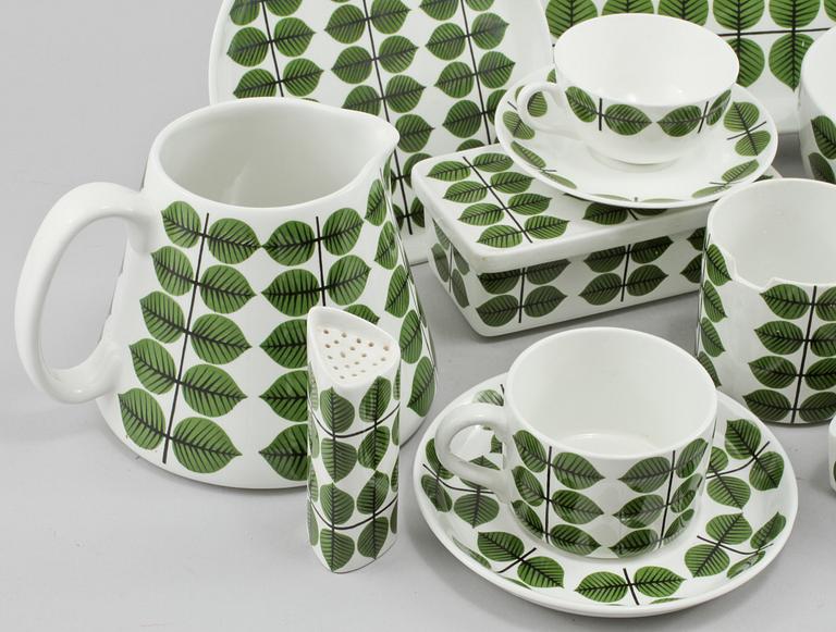 SERVISDELAR, 49 st, flintgods, "Berså", Stig Lindberg, Gustavsberg.