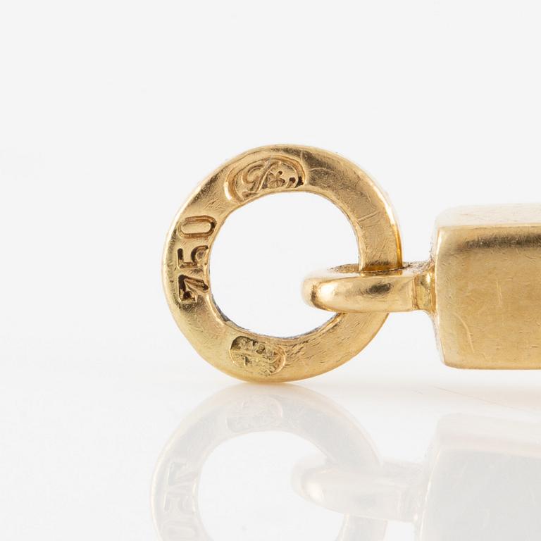 Champagne whisk, 18K gold.