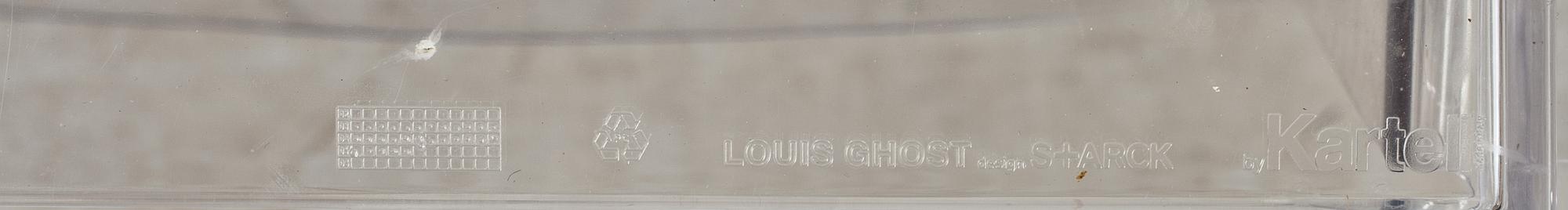 KARMSTOLAR, 2 st, "Louis Ghost", Philippe Starck för Kartell.