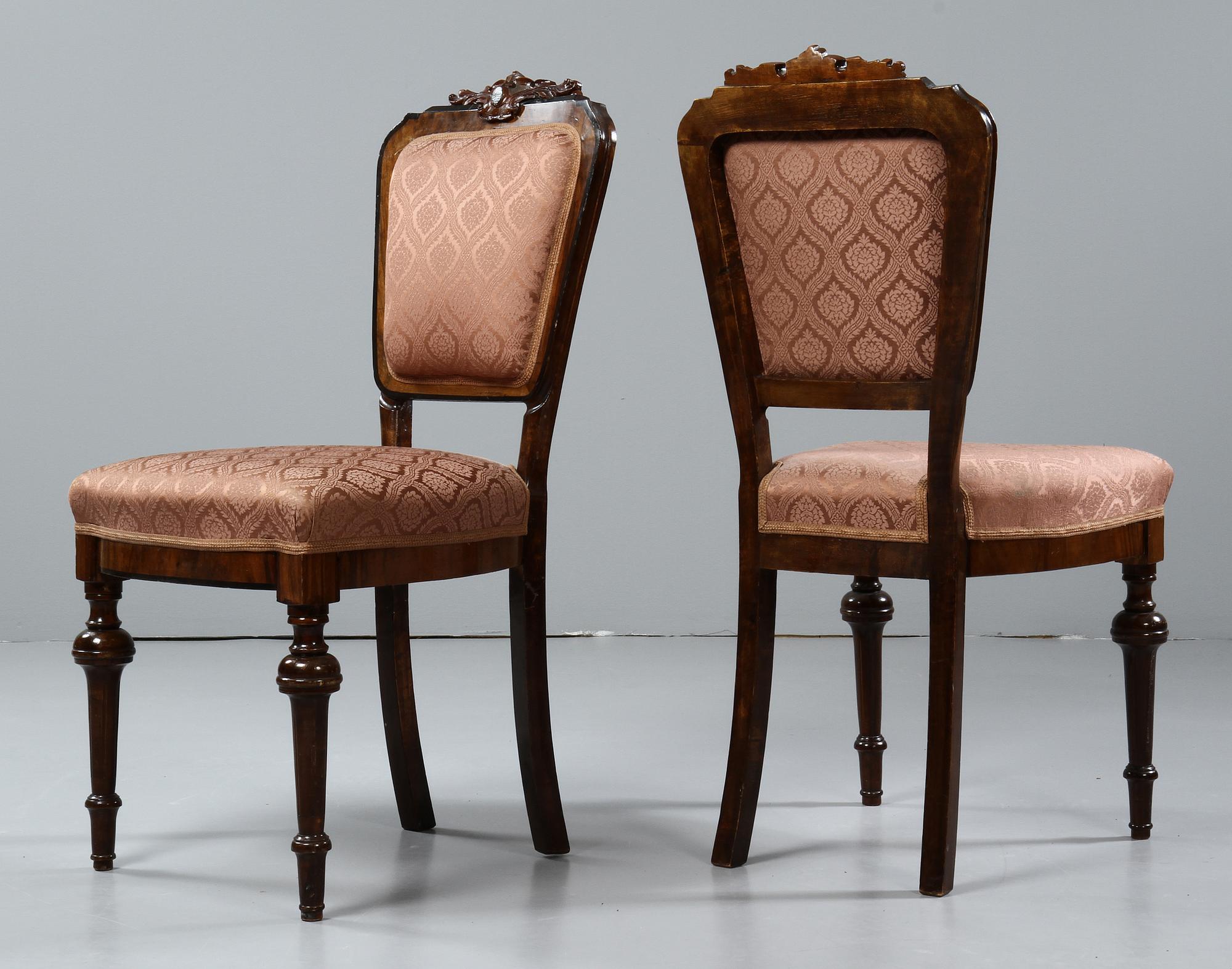 STOLAR, 6 st, nyrenässans, 1800-talets andra hälft.