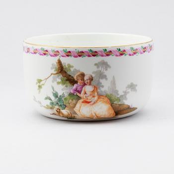 SKÅL, porslin, Meissen, 1800-tal.