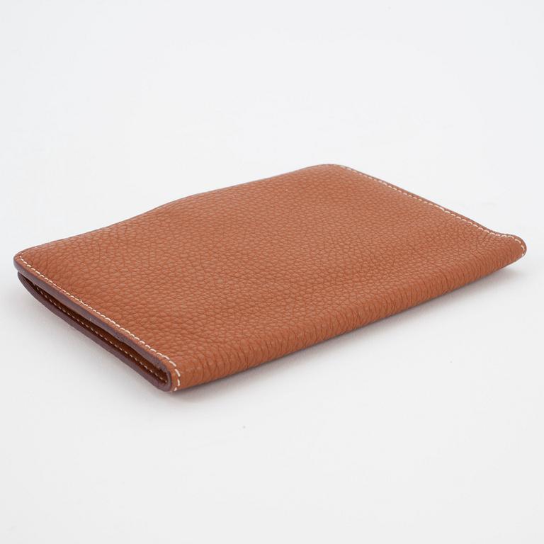 HERMÈS, a brown leather wallet, "Dogon".