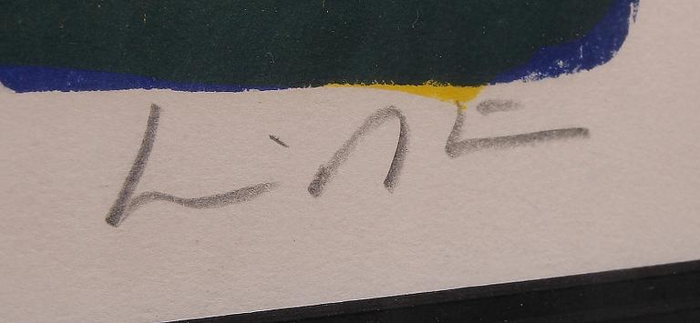 BENGT LINDSTRÖM, färglitografi, sign o numr 145/250.