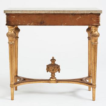 A late Gustavian console table, late 18th Century.