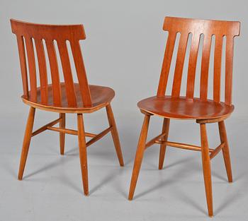 BORD, Bertil Fridhagen, Bodafors samt STOLAR, 4 st, Edsbyverken, 1950/60-tal.