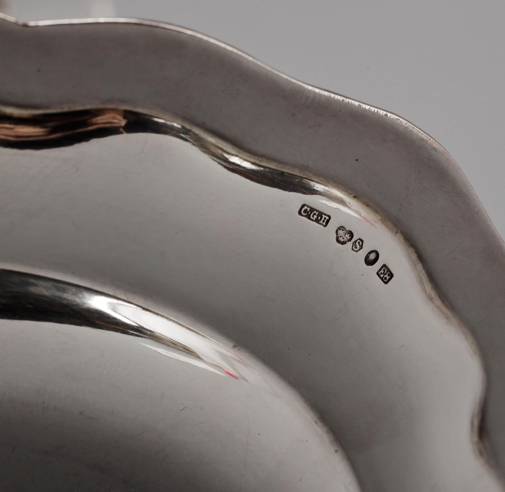 FAT, 5 stycken, silver, bland annat CG Hallberg, 1900-tal. Totalvikt ca 1050 gram.
