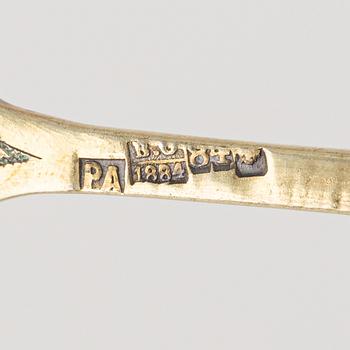 A Russian Silver-Gilt Spoon, 1884.