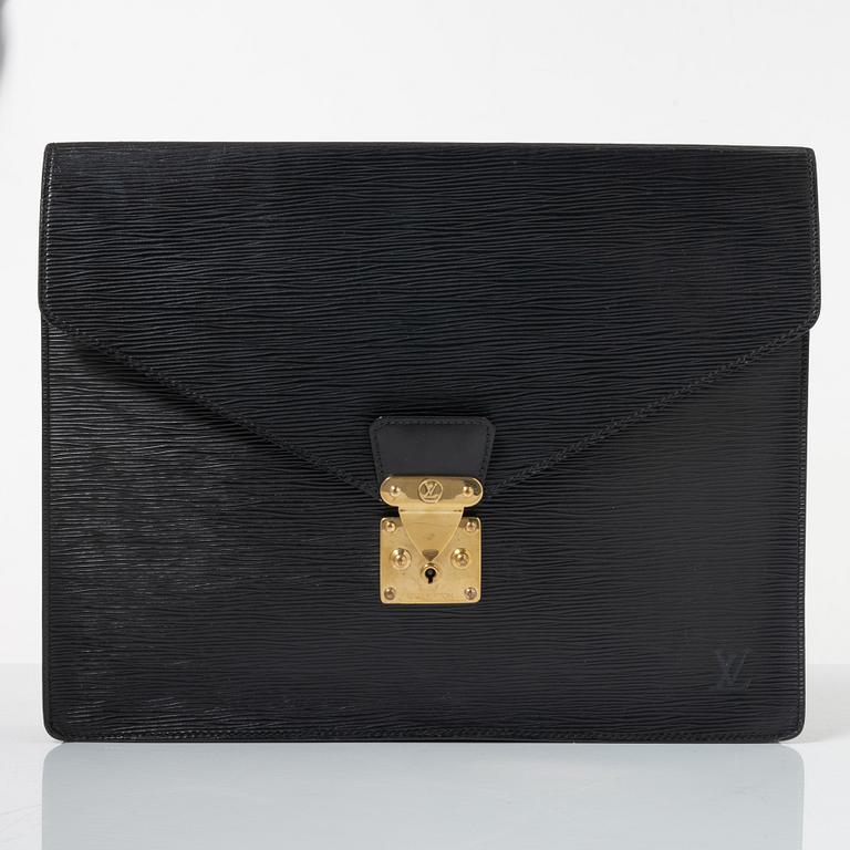 Louis Vuitton, document portfolio/laptop case, "Porte Documents Epi Senateur".