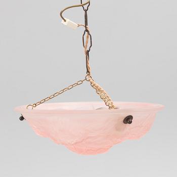 Takampel, glas, troligen Frankrike, 1900-talets första hälft.