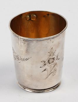 BÄGARE, silver. 1800/1900-tal.