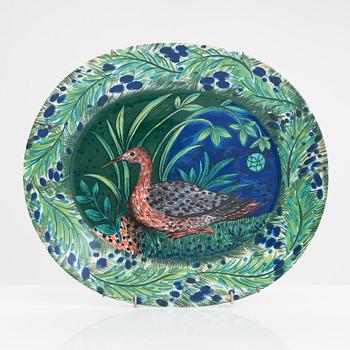 Dorrit von Fieandt, fat, porslin, signerad DF, stämpelmärkt Hubertus Pro Arte 1993, Arabia.