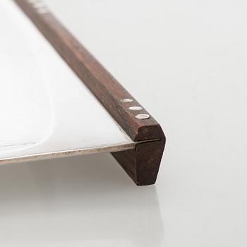 Tapio Wirkkala, leipäkori, hopea ja palisanteri, TW 185, Kultakeskus, Hämeenlinna 1964.