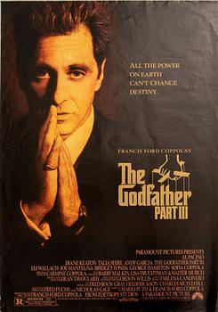 Film posters 3 pcs "The Godfather," "The Godfather Part III," and "The Hunt for Zero Point".