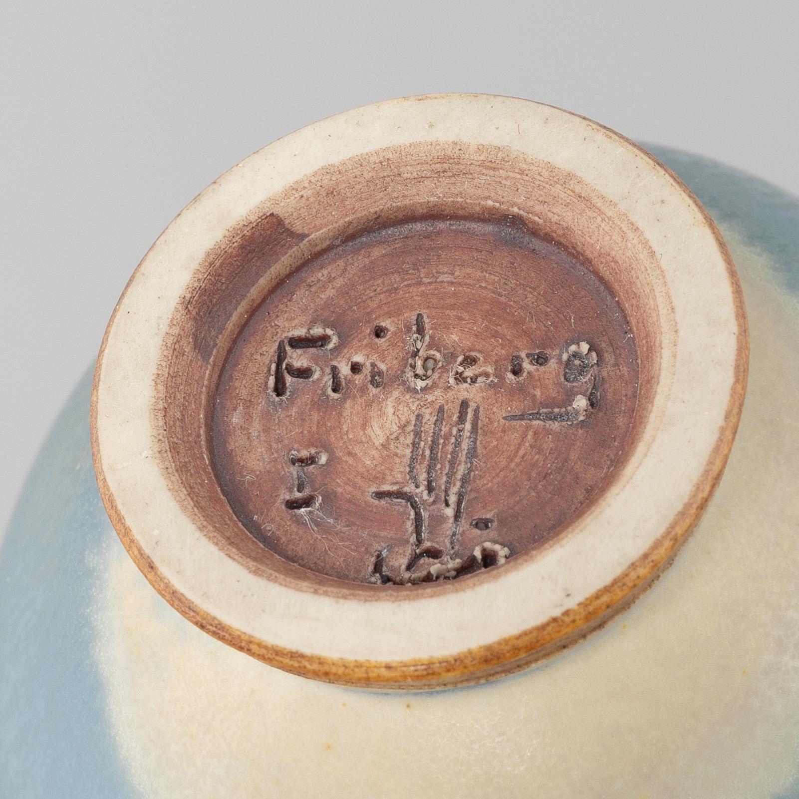 Berndt Friberg, two stoneware vases and a bowl, Gustavsberg Studio.