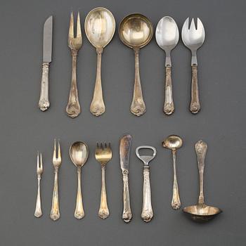 122 PIECES OF SILVER CUTLERY, Cohr, Denmark, 1950s.