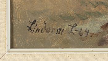 Lindorm Liljefors, Höstlandskap med fasaner.